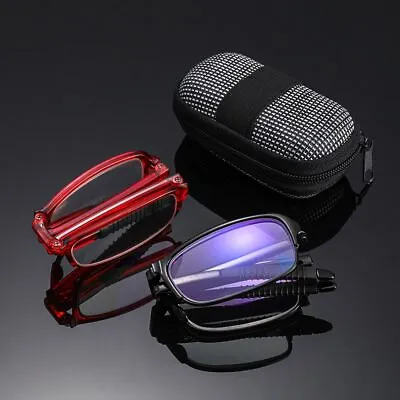 Eyewear Compact Presbyopic Glasses With Zipper Case Folding Reading Glasses • £4.40