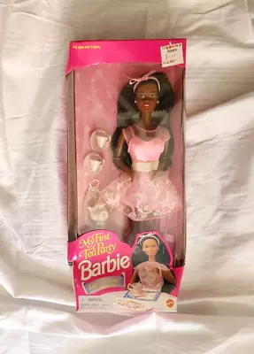 My First Tea Party Barbie Doll African American (1995) (14593) New In Box • $33.35