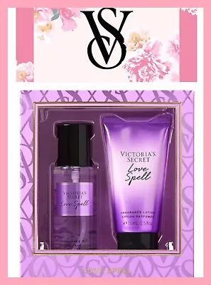 NEW Victoria's Secret Love Spell Body Mist & Lotion Duo Boxed Gift Set 2 Piece • $13.99