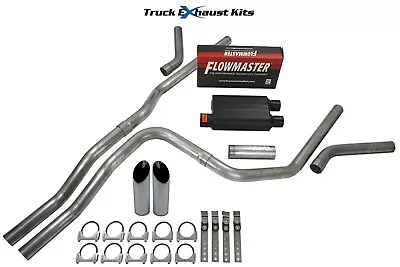 Chevy Avalanche 07-13 2.5  Dual Exhaust Kit C Exit Flowmaster Super 40 SW Tip • $430.99