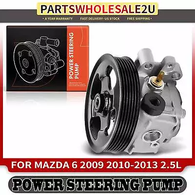 Power Steering Pump W/ Pulley For Mazda 6 2009 2010 2011-2013 L4 2.5L GS3L32650A • $76.99