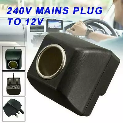 Cigarette Lighter Socket 220V Mains Plug To 12V Car Charger Power Adapter  6W • £3.74