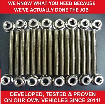 $15.99 • Buy Ford 4.6 & 5.4 Liter V8 Stainless Exhaust Manifold Stud Kit For 2 Manifolds 