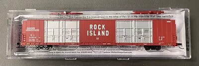 Bluford Shops 87132 N Scale Rock Island 86' Quad Dr Auto Parts Box Car #32954 LN • $24.99