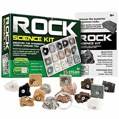 £21.44 • Buy Dr. Daz Mineral Rock Stone Collection Kit Geology Science Kit 15 Real Rocks 