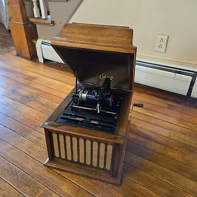 Antique 1920s Thomas Edison Amberola Model 30 Cylinder Phonograph Player • $395