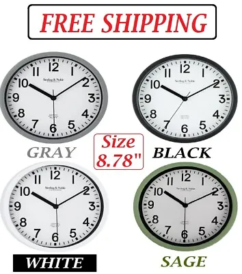NEW 8.78  Basic Indoor Analog Round Modern Wall Clock (SELECT COLOR). • $8.10