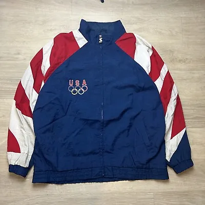Vintage Starter USA Olympics Sports Windbreaker Jacket Retro Style XL  • £62.95