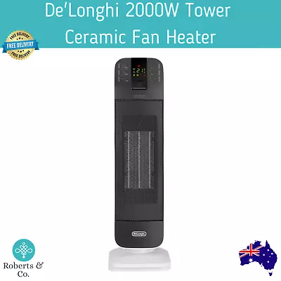 De'Longhi 2000W Tower Ceramic Fan Heater Tower Heater Oscillating Base • $184.96