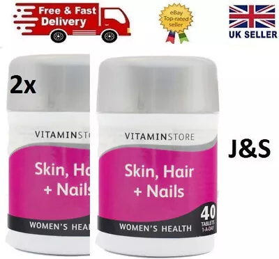 2x Vit Store Skin Hair & Nails 40s • £11.99