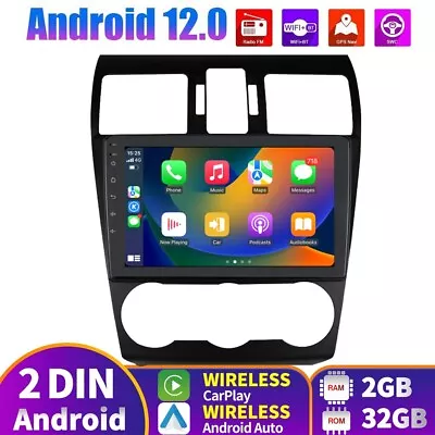 9  Android 12 Car Stereo Radio GPS Apple Carplay BT For Subaru Impreza 2012-2014 • $116.99