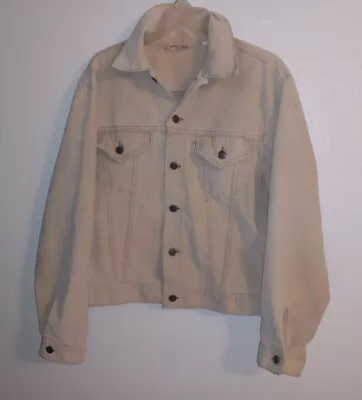 Men's Vintage 70s Levi's USA Light Brown Corduroy Button Up Trucker Jacket Sz 44 • $88.89