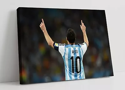 £89.99 • Buy Lionel Messi 9 Large Canvas Art Float Effect/frame/picture/poster Print