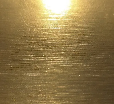 Gold Mirror Brushed Steel Metallic Vinyl Wrap - ANY SIZE - BUBBLE FREE - Metal • £4.75