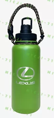 Lexus F Sport Green Sport Mug W/ Rope Handle 32oz Stainless Steel Cup Bottle • $42.99