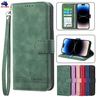 For Samsung S24 Ultra Plus S23 FE S22 S21 S20 S10 Wallet Case Flip Leather Cover • $12.89