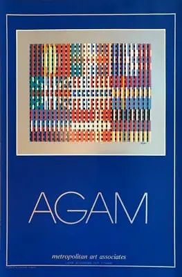 $149 • Buy Yaacov Agam  Flags Of All Nations-Europe  Mixed Media Serigraph Poster 37.5x24