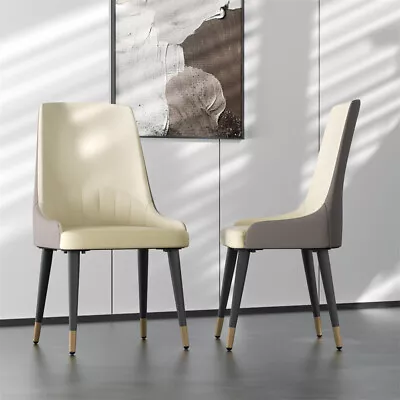 Modern Leather Dining Chairs Set Of 2 Scratch-Resistant For Kitchen Living Room • $159.93
