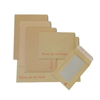 Hard Board Backed Envelopes 'Please Do Not Bend' Manilla Brown│Strong & Rigid • £0.99