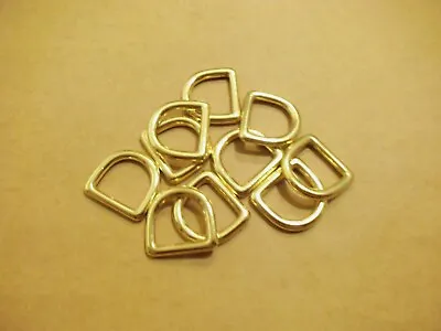 3/4  Solid Brass Cast D Rings (Pack Of 10) • $12