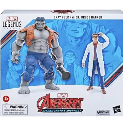 Hasbro Avengers 60th Anniversary Marvel Legends Gray Hulk And Dr. Bruce... • $50