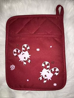 Kitchen Pot Holder Christmas Candy Cane Single • $6