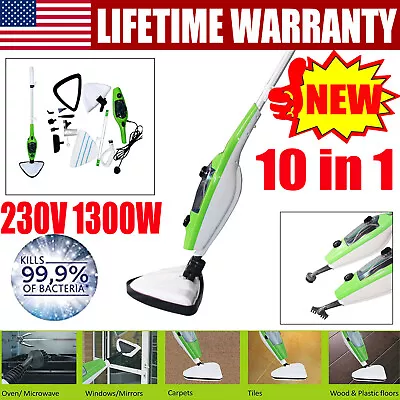 1300w 10 In1 Steam Mop Floor Cleaner Carpet Washer Hand-held Steamer • $59.70