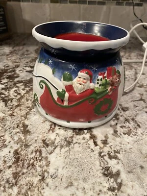 £14.85 • Buy Yankee Candle Christmas Santa Reindeer Wax Tart Burner Warmer Plug In Electric