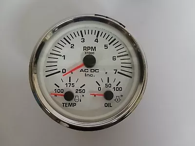 Gasoline Multi Function Gauge White 7K Tach GT0099A • $135