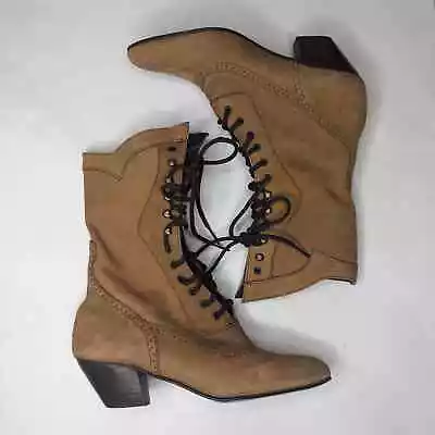 OAK TREE FARMS Jasmine Neo-Victorian Style Lace Up Boots Size 6 • $100