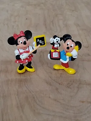 Walt Disney Productions Mickey And Minnie Mouse 1980s Applause PVC Figure 2  • $6