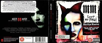 Marilyn Manson [UNPLAYED] PROMO CD + DVD Lest We Forget • $12.62