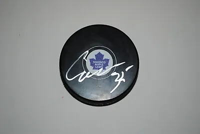 Ilya Samsonov Autographed Toronto Maple Leafs Logo Puck • $24.95