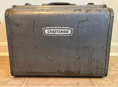 Vintage Heavy Duty Craftsman Metal Toolbox Holder Vtg Carrying Case Collectible • $20