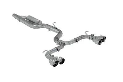 MBRP T304 3  Exhaust System Quad Split Rear 4  Tips Golf R MK7 MK7.5 15-19 • $889.99