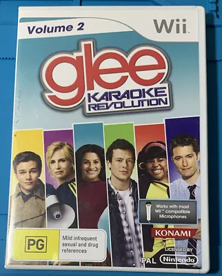 Wii Glee Karaoke Revolution Volume 2 Game FREE SHIPPING • $8.99