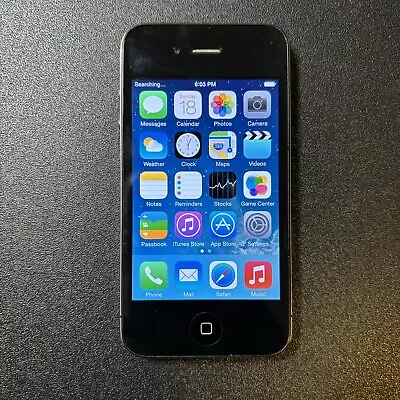 Apple IPhone 4 - 32 GB - Black RARE IOS 7.1.2 Unlocked AT&T • $35