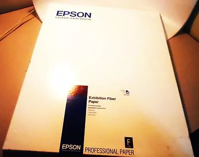 Epson S045039 Exhibition Fiber Photo Paper 17in X 22in F Gloss 25 Sheets • $129.90