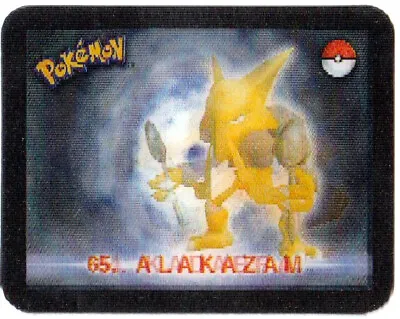 Tazo - Pokemon Stadium Action 3D #21 Abra Kadabra Alakazam *T025* • $4