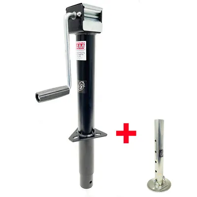  5000 Lbs Side Wind RAM A-frame Trailer Jack W/ Adjustable Zinc Drop Leg • $77.99