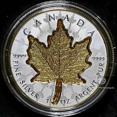 🇨🇦 2024 Canada Super Incuse Silver Maple Leaf 🍁 SML Gilded 1 Oz Proof Coin • $229.79