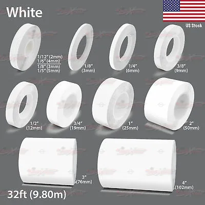 $7.95 • Buy WHITE Roll Vinyl Pinstriping Pin Stripe Car Motorcycle Line Tape Decal Stickers