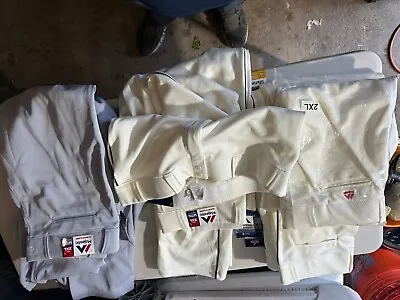 Set Of 8 Majestic Adult Men's Baseball Pants 2XL Gray And Ivory • $50