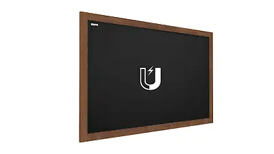 Black Magnetic Chalkboard 120x90 Cm Wooden Frame • £76.85