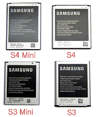 £7.99 • Buy Replacement Battery For Samsung Galaxy S1 S2 S3 S4 S5 Note 1 Note 2 Note 3 Note4