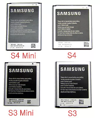 £7.99 • Buy Replacement Battery For Samsung Galaxy S1 S2 S3 S4 S5 Note 1 Note 2 Note 3 Note4