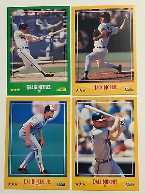 1988 Score Baseball #401-600 You Pick COMPLETE YOUR SET!! • $0.99