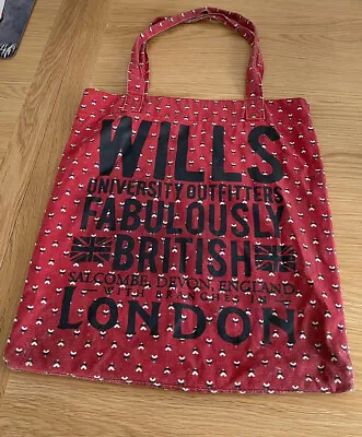£3.50 • Buy Jack Wills Tote Bag, Red & Blue