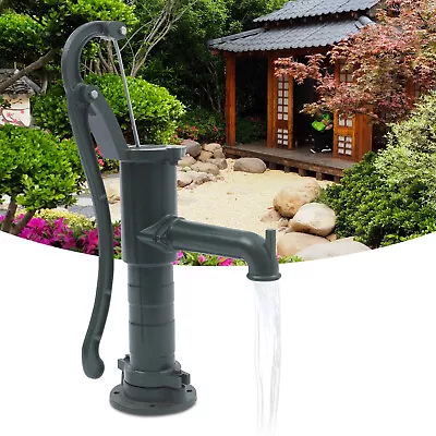 Hand Well Pump Manual Deep Water Pump Cast Iron Handheld Press Garden • $69.35