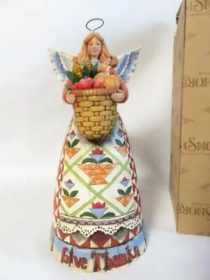 Jim Shore Heartwood Creek GIVE THANKS Harvest Angel Thanksgiving Statue 4006649 • $23.03